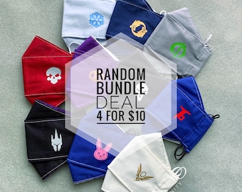 Overwash Face Mask [Random Set of 4 Bundle Deal]