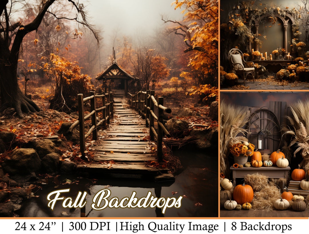 Fall Digital Backdrops for Stunning Photos Digital - Etsy
