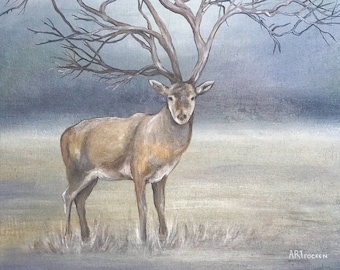 New Anointing | Prophetic Art of Deer in Mist