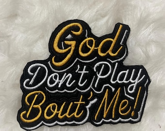 Faith Based Embroidered Iron-On Patch | Christian Quotes