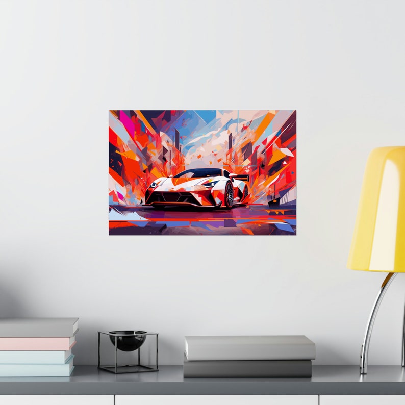 Car Poster, Supercar Sports Car Wall Art Print, Wall Decor Men, Posters for Room Men, Custom Car