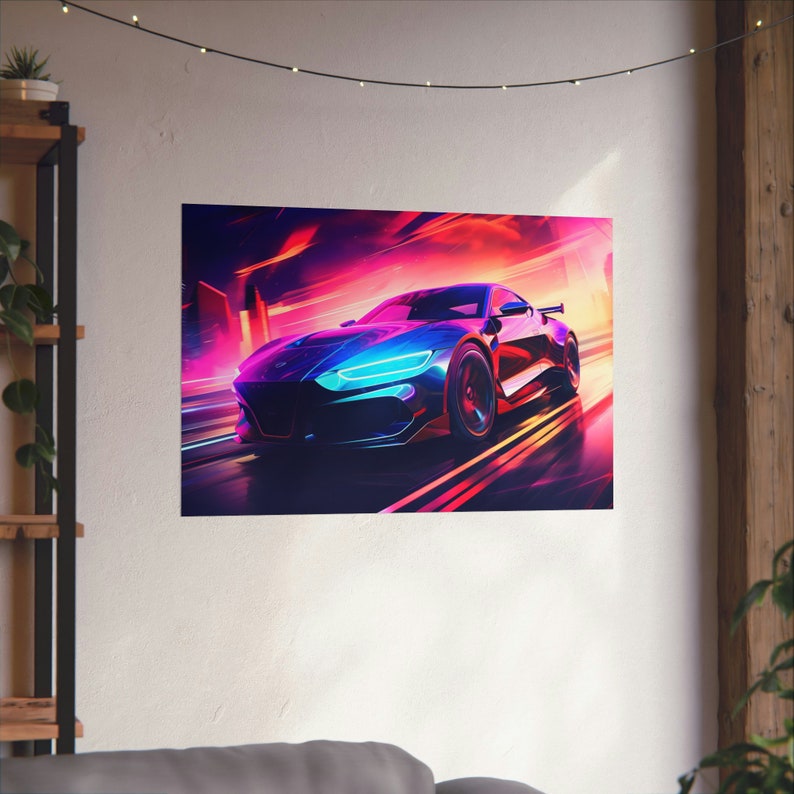 Car Poster, Supercar Sports Car Wall Art Print, Wall Decor Men, Posters for Room Men, Custom Car
