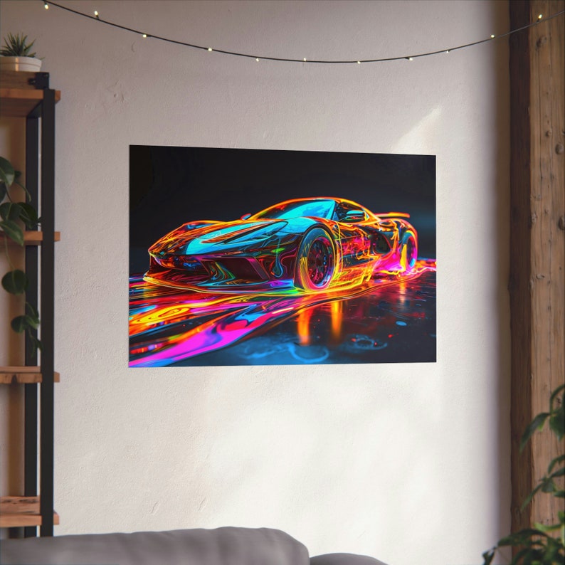 Car Poster, Supercar Sports Car Wall Art Print, Wall Decor Men, Posters for Room Men, Custom Car