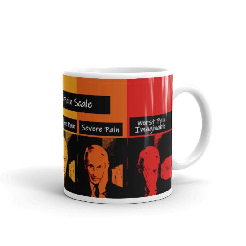 Dr Fauci Pain Scale Funny Parody Mug Perfecto Para M dicos Etsy