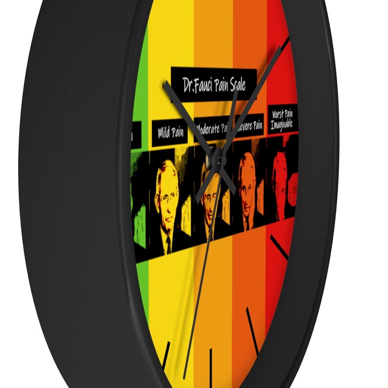 Dr Fauci Pain Scale Funny Parody Clock Perfect For Doctors Etsy