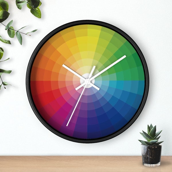 Color Wheel Pantone Circle Wall clock - Perfect for Artists, Painters and Graphic Designers