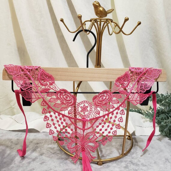 T-Back Floral Embroidery G-String Thong Panties (2 Pcs), Lingerie, Panties  Free Delivery India.