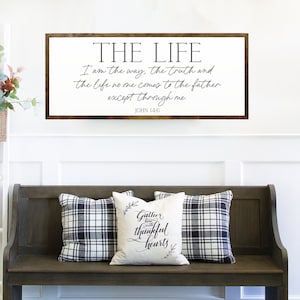 The Life, John 14:6, Modern Christian Wall Art