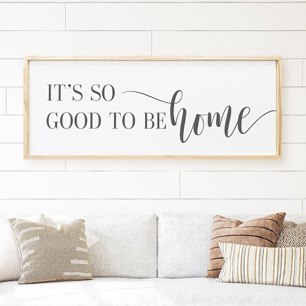 It's So Good To Be Home | Wooden Sign | Housewarming Gift | Entryway Decor | Family Wall Art | Welcome Home Sign | Cozy Home | Rustic Decor