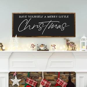 Have yourself a merry little Christmas sign, Christmas signs, Christmas wall decor, Christmas home decor, wood signs, Farmhouse Decor