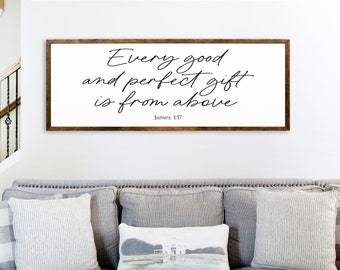 Every Good And Perfect Gift Is From Above {Cushion Cover} Every Good And Perfect Gift Is From Above {Cushion Cover}