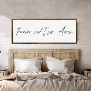 Forever and Ever, Amen” Sign – Modern Rustic Wedding Decor