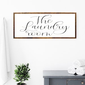 The Laundry Room, Wood Sign, Modern Farmhouse Laundry Décor