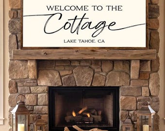 Welcome To The Cottage Custom Wood Sign