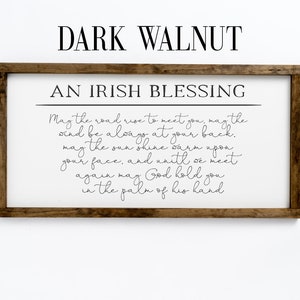 May the Road Rise to Meet You Irish Blessing Wooden Sign Wall Art Home Decor Good Luck Charm Celtic Wisdom Inspirational Quote image 2