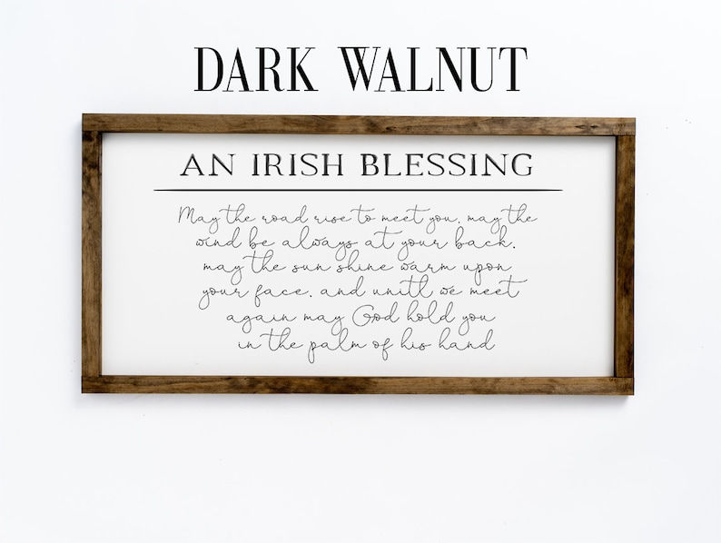 May the Road Rise to Meet You Irish Blessing Wooden Sign Wall Art Home Decor Good Luck Charm Celtic Wisdom Inspirational Quote image 2