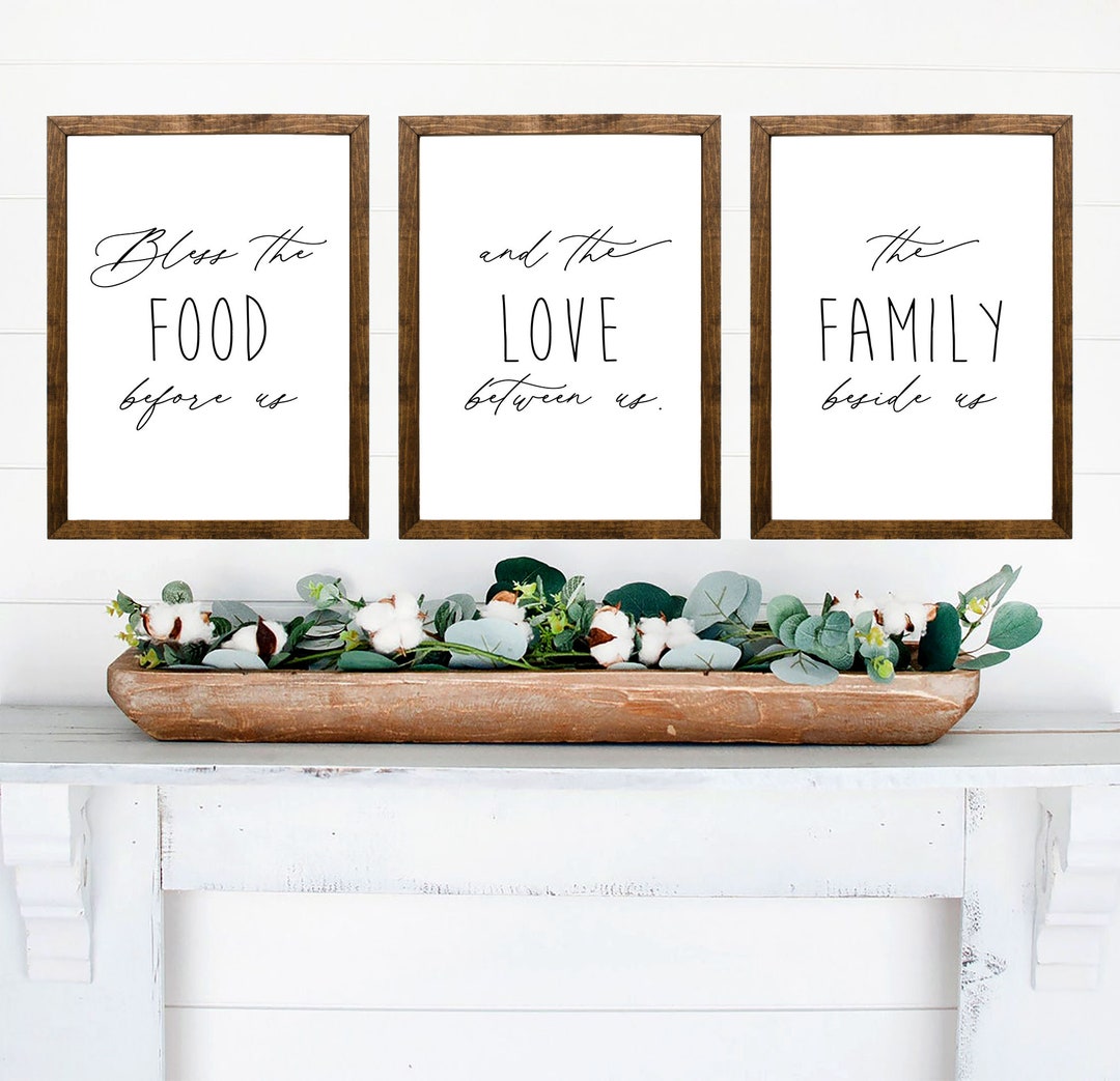 Bless Our Food, Family, And Love Sign