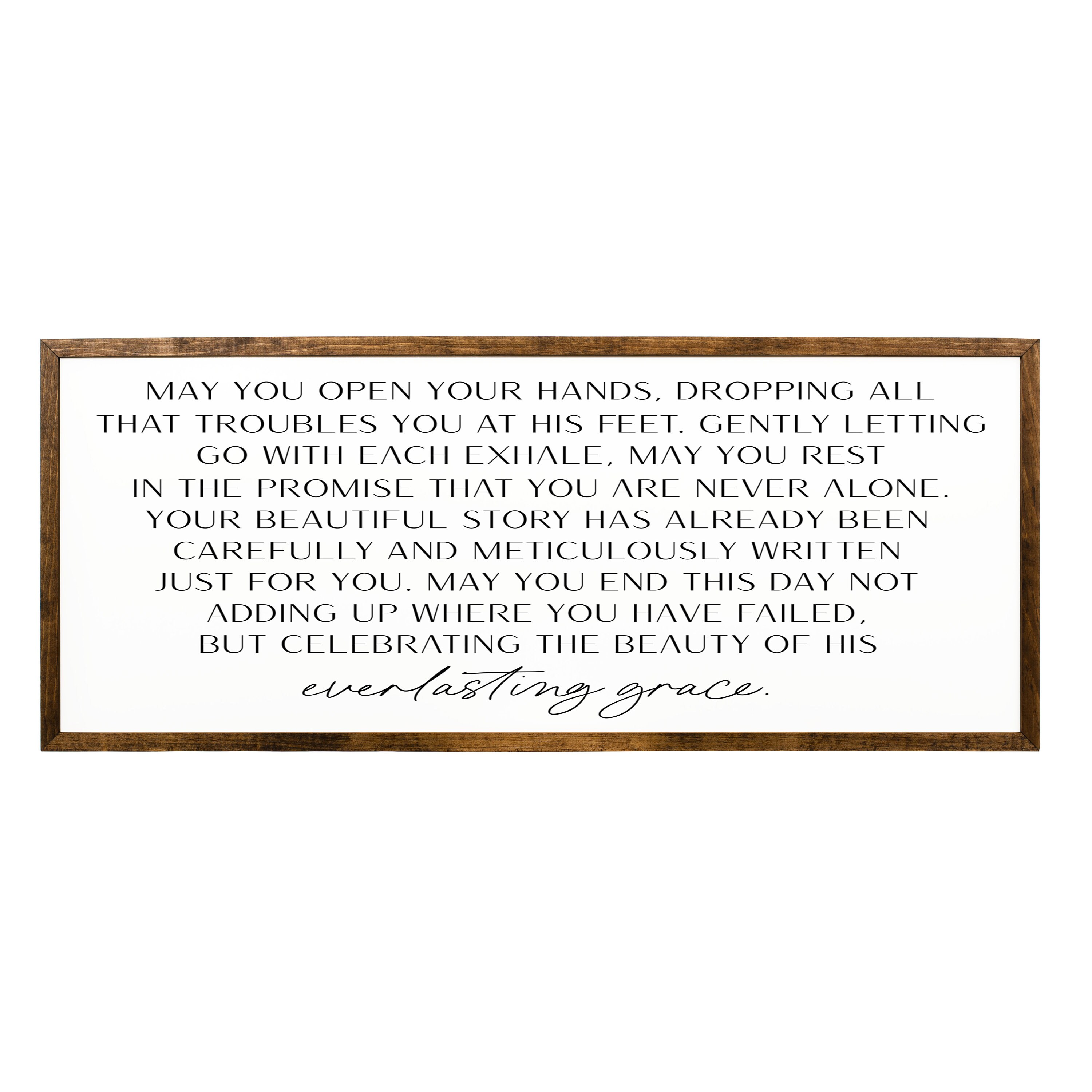 Everlasting Grace Sign, Encouraging Christian Wall Decor - Etsy