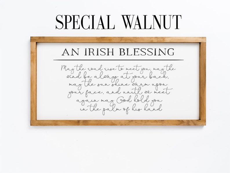 May the Road Rise to Meet You Irish Blessing Wooden Sign Wall Art Home Decor Good Luck Charm Celtic Wisdom Inspirational Quote image 4