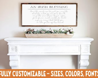Irish Blessing Sign – May the Road Rise to Meet You Home Decor