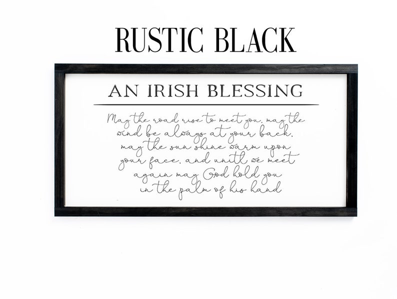 May the Road Rise to Meet You Irish Blessing Wooden Sign Wall Art Home Decor Good Luck Charm Celtic Wisdom Inspirational Quote image 7