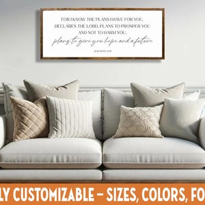 Jeremiah 29:11 Scripture Sign – Christian Wall Art & Farmhouse Decor