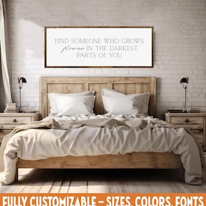 Find Someone Who Grows Flowers Sign – Inspirational Rustic Decor