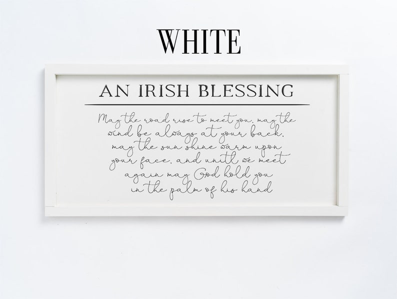 May the Road Rise to Meet You Irish Blessing Wooden Sign Wall Art Home Decor Good Luck Charm Celtic Wisdom Inspirational Quote image 6