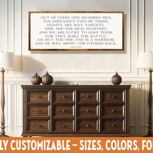 Heraclitus Warrior Quote Wood Sign | Inspiring Ancient Wisdom Decor