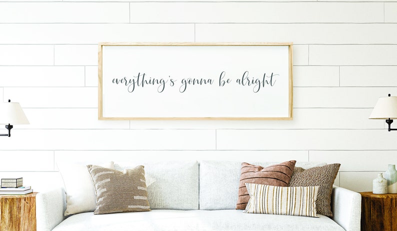 Everythings Gonna Be Alright Sign Wood Sign Handpainted - Etsy