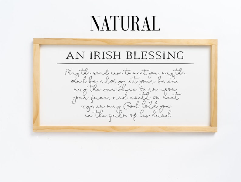 May the Road Rise to Meet You Irish Blessing Wooden Sign Wall Art Home Decor Good Luck Charm Celtic Wisdom Inspirational Quote image 3