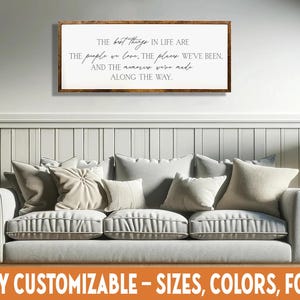 Best Things in Life Sign – Family & Memories Wooden Wall Decor