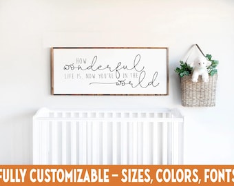 How Wonderful Life Is, Inspirational Lyric Sign