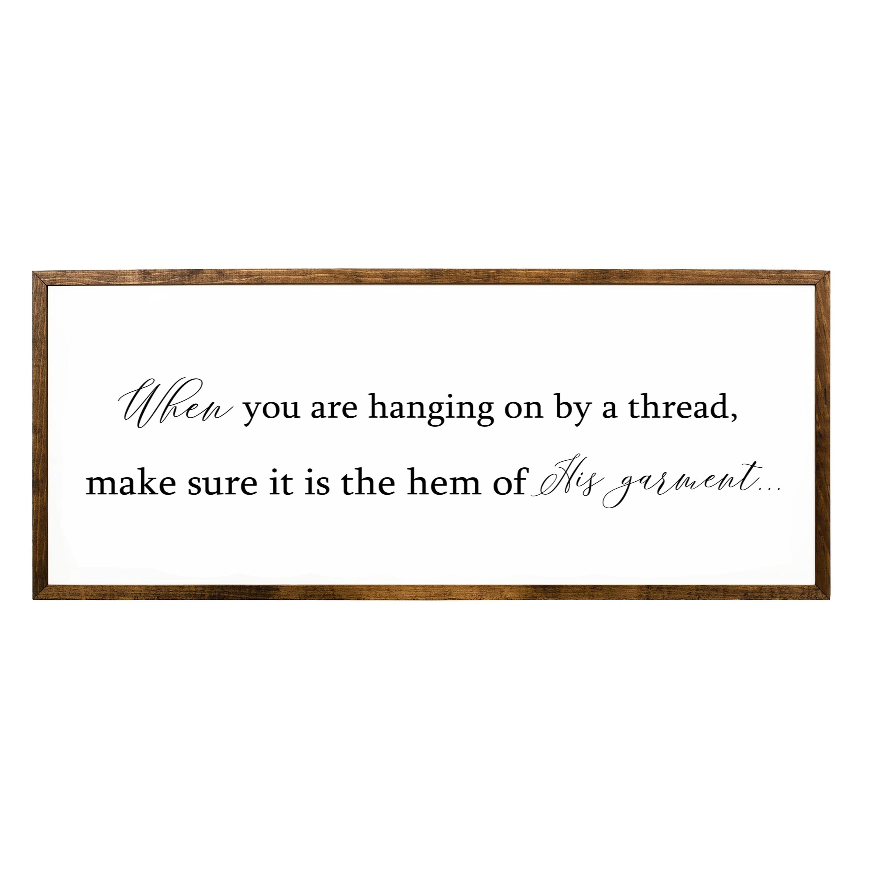 Hem of His Garment Christian Wooden Sign - Etsy