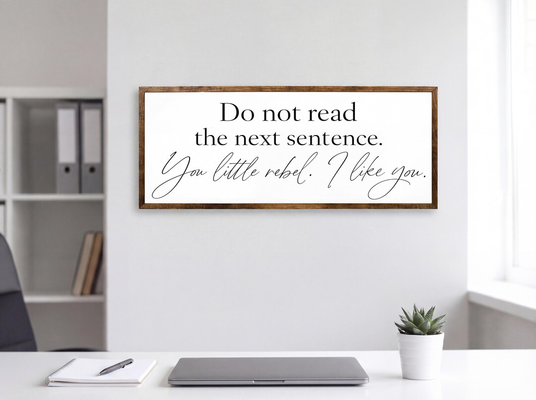 Do Not Read Funny Wooden Sign - Etsy