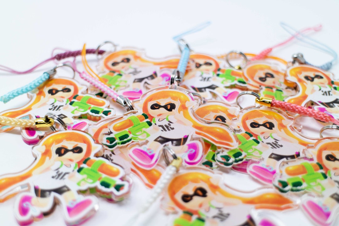 Super Smash Bros. Acrylic Charm Inkling - Etsy