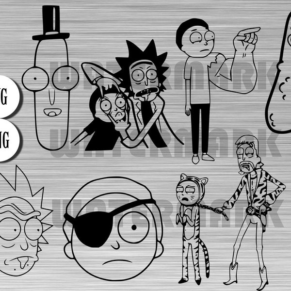 Rick Morty Stencil - Etsy