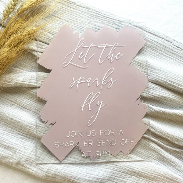 sparklers wedding sign | acrylic sparkler sign | sparkler send off acrylic wedding sign | Wedding Sparklers Sign