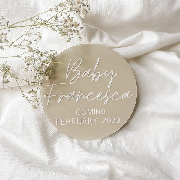 Announcing Pregnancy Sign | Pregnancy Announcement Sign | We're Having a Baby | Birth Announcement Sign