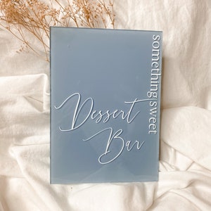 Dessert Table Sign | Modern Acrylic Wedding Sign | Dessert Sign