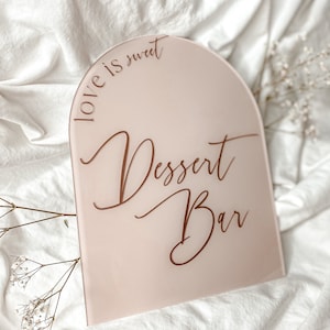 Dessert Table Sign | Sweets Wedding Sign | Modern Acrylic Wedding Sign | Dessert Sign