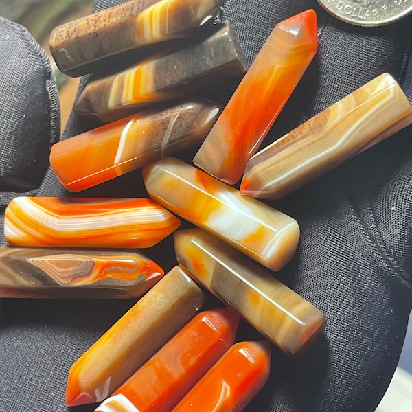 Sardonyx Point, Sardonyx Crystal, Mini Crystals, Crystals, Small Points, Carnelian, Red Crystal, Mini Crystal Points