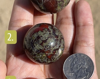 Dragon Blood Stone Sphere, Crystal Ball, Blood Stone, Natural Dragon Bloodstone