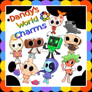 PREORDER Dandy’s World Acrylic Charm / Goob / Astro / Shelly / Vee / Glisten / Cosmo / Shrimpo / Pebble / Sprout keychain