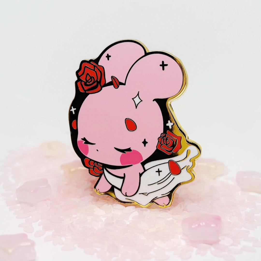 Aphrodite Bunny Enamel Pin / Love Bunny / Cute Bunny Enamel Pin ...