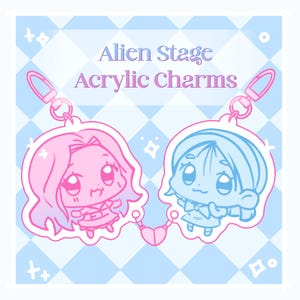 Alien Stage Acrylic Charms / Mizi / Sua / ALNST /  Magnetic heart charm