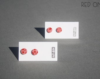 Polka Dot Stud Earrings