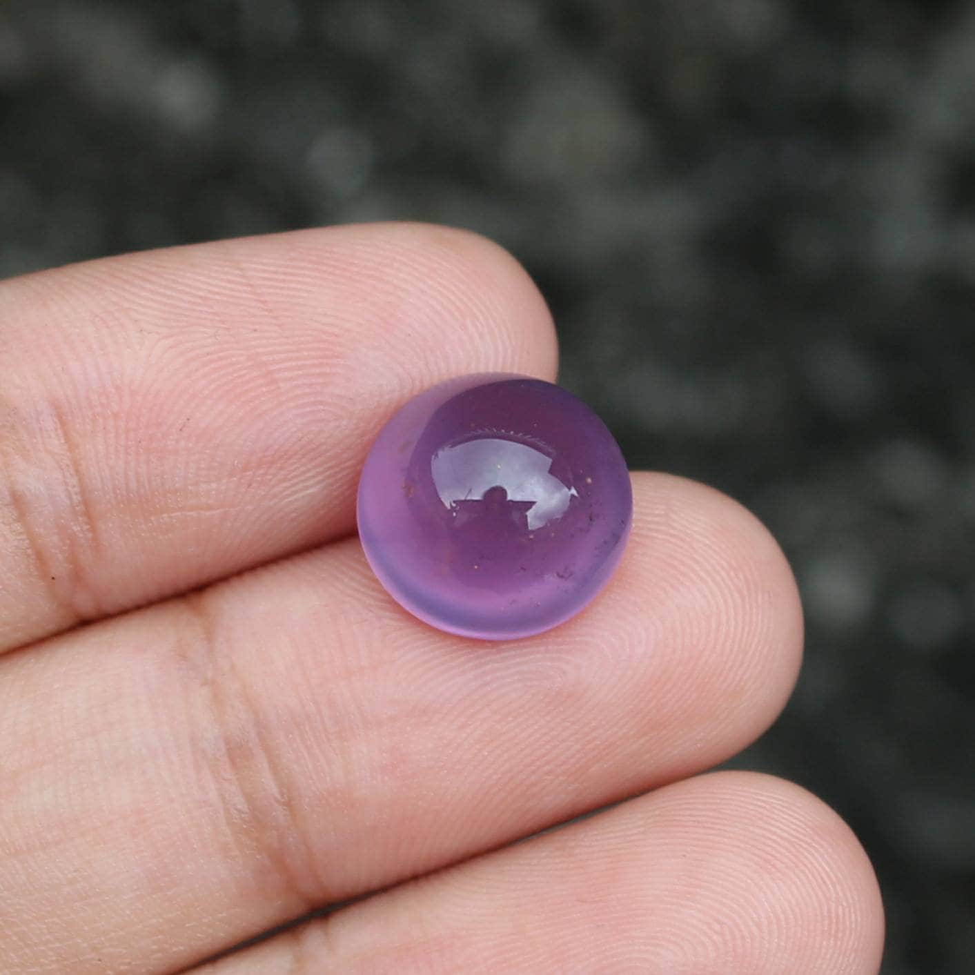 Purple Chalcedony Cabochon Etsy