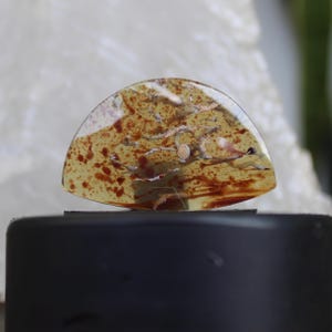 Indo amber cabochon
