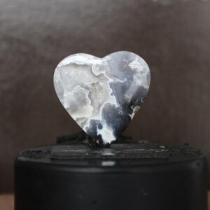 Plume agate cabochon